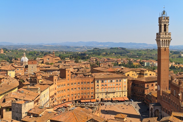 Aerial View of Siena