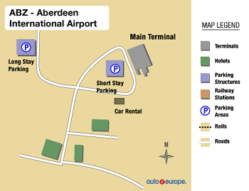Aberdeen Airport Map