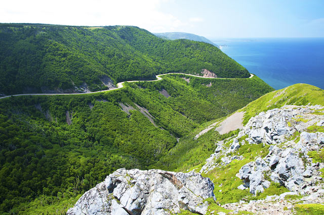 Cape Breton Cabot Trail Driving Route in Nova Scotia