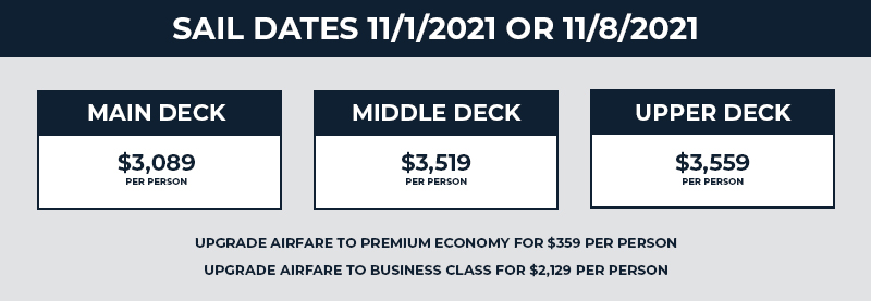 Economy and Luxury Cruise Packages