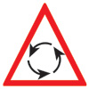 France Road Sign: Yield at Roundabout