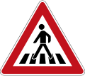 German Road Sign: Pedestrian Crossing