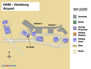 Hamburg Airport Map
