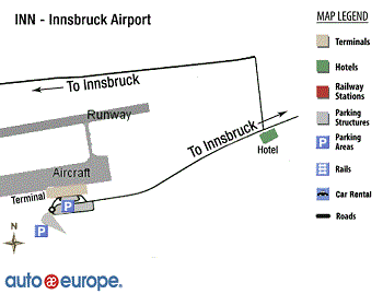 Innsbruck Airport Map