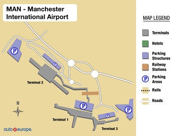 Manchester Airport Map