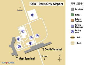 Orly Airport Airport Map