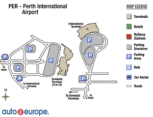 Perth airport Airport Map