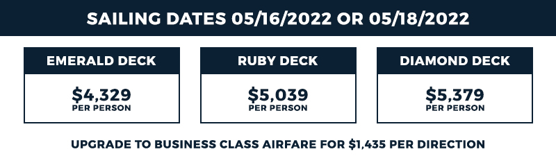 Economy and Luxury Cruise Package Pricing