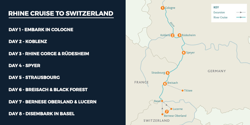 Rhine Cruise Routes