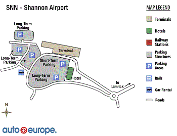 Shannon Airport Map