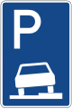 Germany Sidewalk Parking Sign