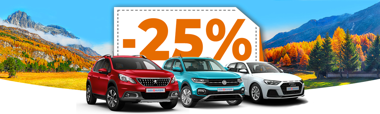 Rental car sale - Up to 25% off
