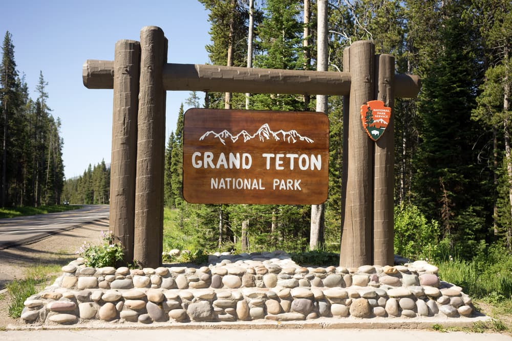 Grand Teton Welcom Sign