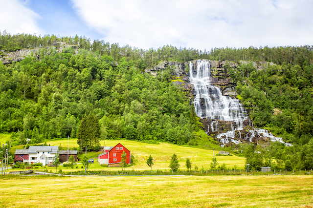 Tvindefossen Waterfall, Norway